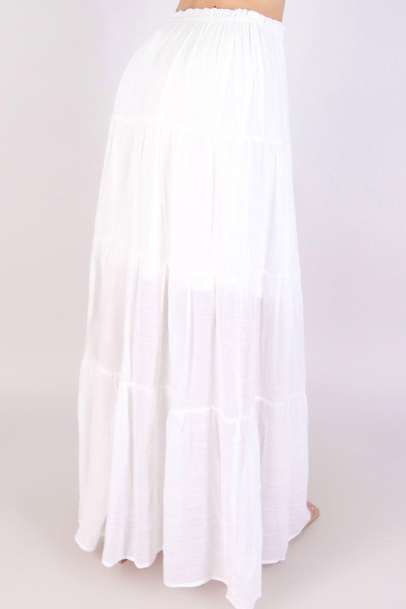 Jeans Warehouse Hawaii - MATCHING SEPARATES - CAREFREE CRUSH TIERED MAXI SKIRT | By HYFVE