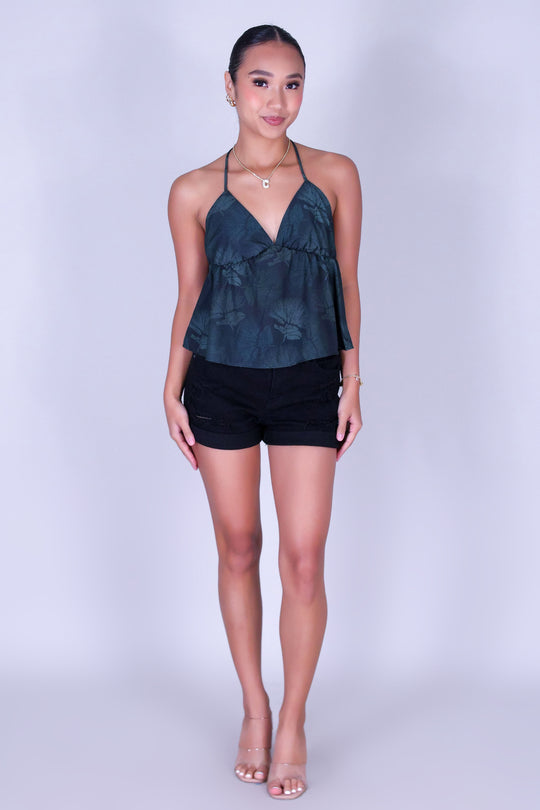 OHIA HALTER BABY DOLL TOP