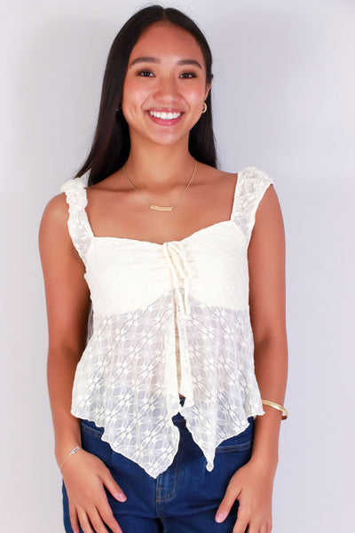Jeans Warehouse Hawaii - SL CASUAL SOLID - WHISPER LACE TOP | By HEART & HIPS