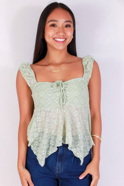 Jeans Warehouse Hawaii - SL CASUAL SOLID - WHISPER LACE TOP | By HEART & HIPS