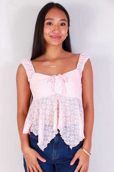 Jeans Warehouse Hawaii - SL CASUAL SOLID - WHISPER LACE TOP | By HEART & HIPS
