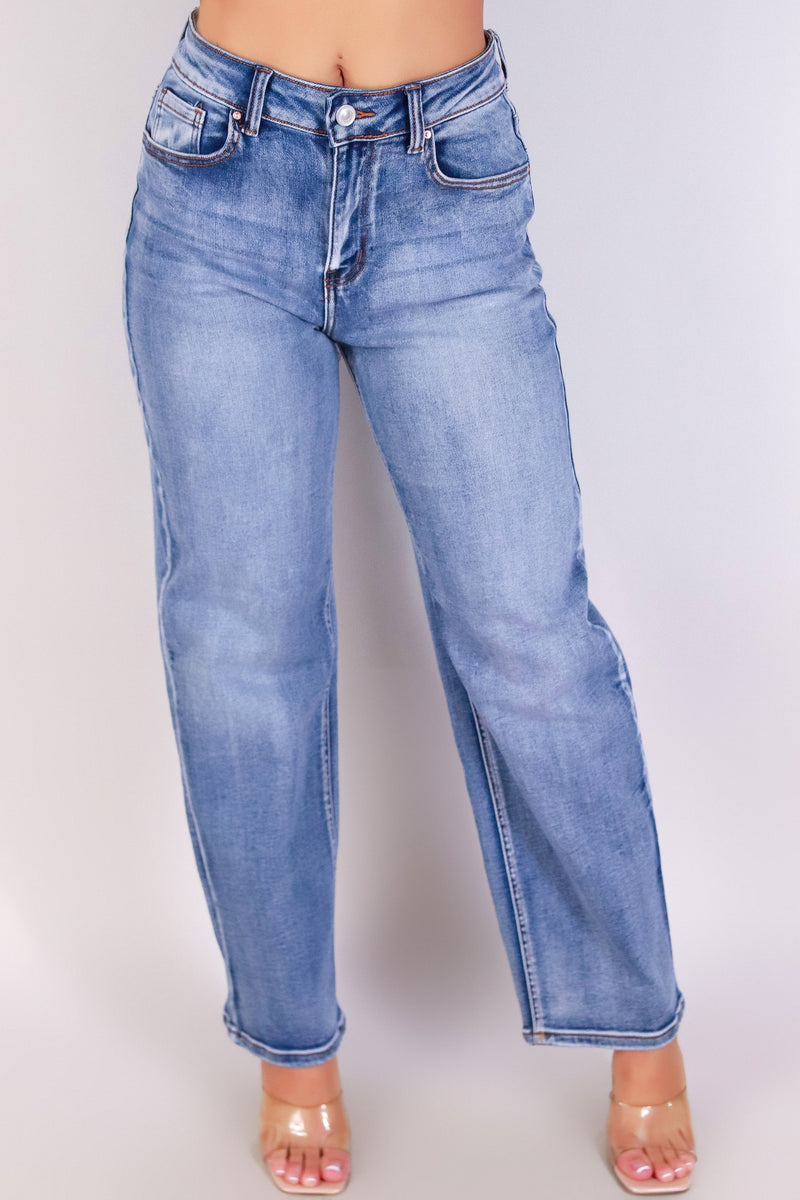 Jeans Warehouse Hawaii - JEANS - STRAIGHT UP BABE JEANS | By WAX JEAN