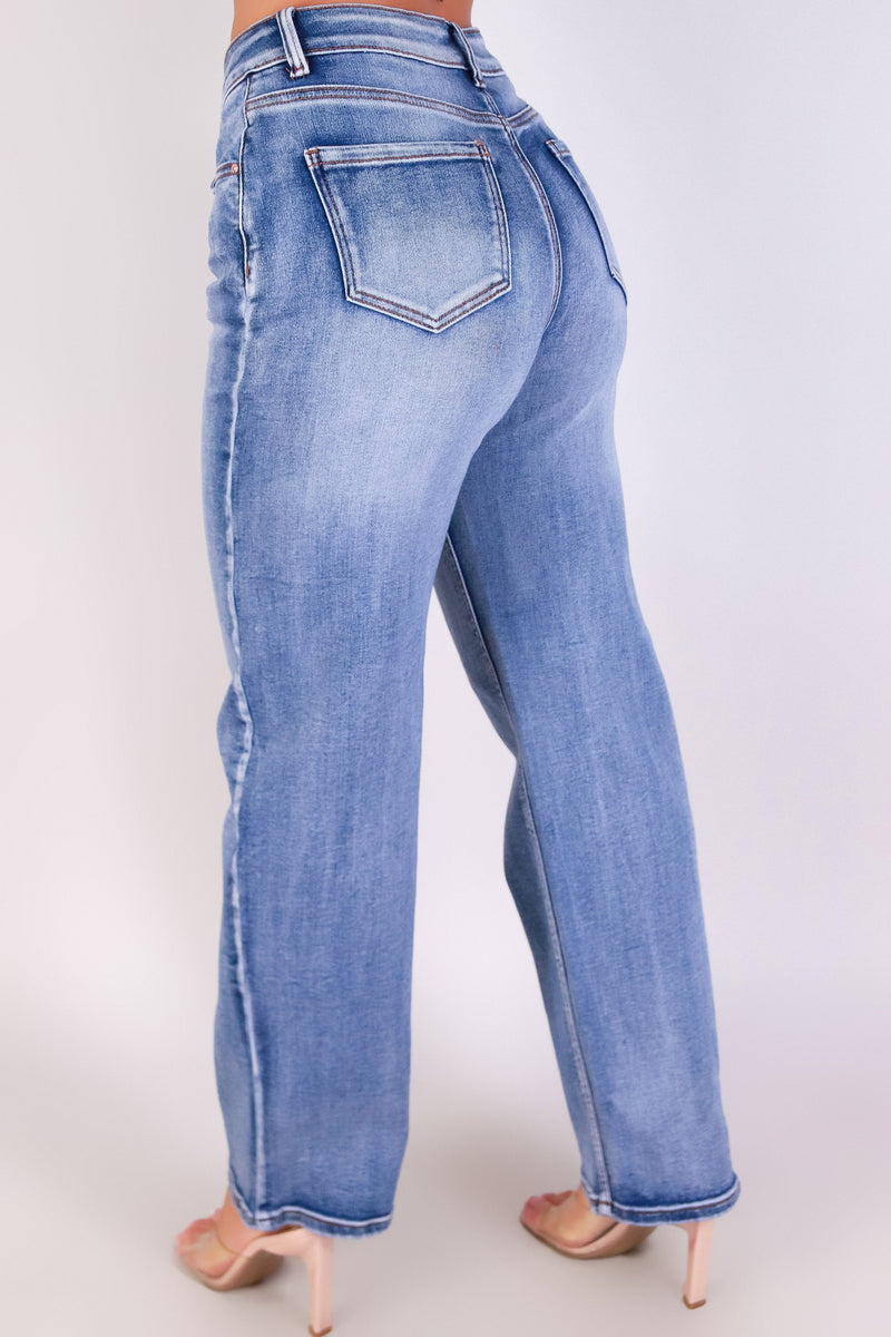 Jeans Warehouse Hawaii - JEANS - STRAIGHT UP BABE JEANS | By WAX JEAN