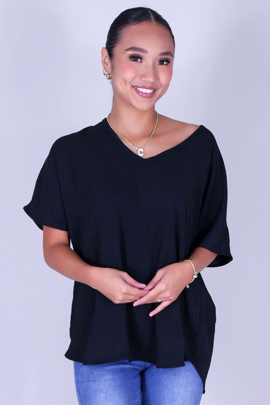 SUMMER CLASS V-NECK TOP