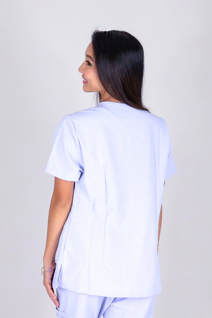 BE PATIENT WITH ME SCRUB TOP