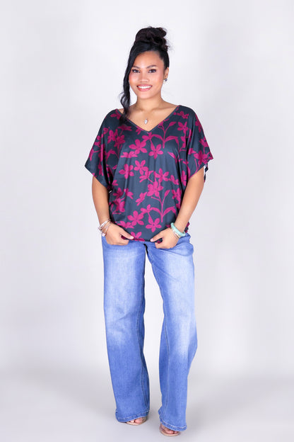 JASMINE GARDENIA DOLMAN TOP