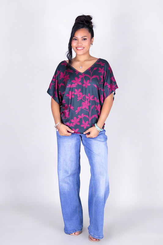 JASMINE GARDENIA DOLMAN TOP