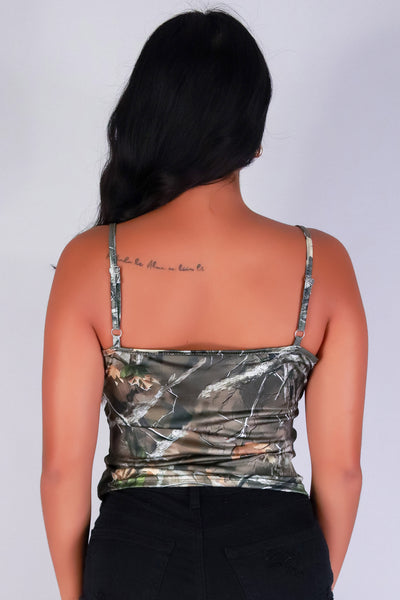 Jeans Warehouse Hawaii - SL PRINT - BORN TO ROAM HUNTING CAMO TOP | By GREENWELL PROMOTIONS LTD