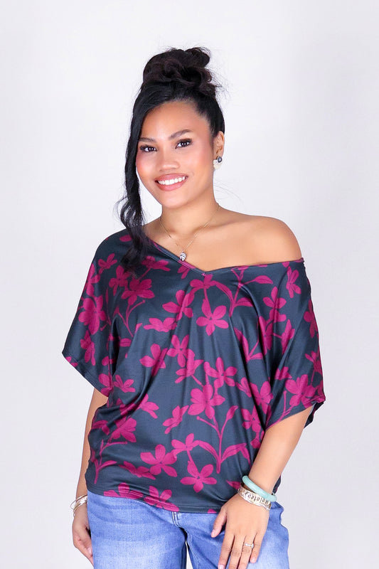 JASMINE GARDENIA DOLMAN TOP