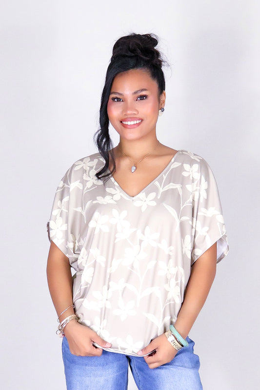 JASMINE GARDENIA DOLMAN TOP