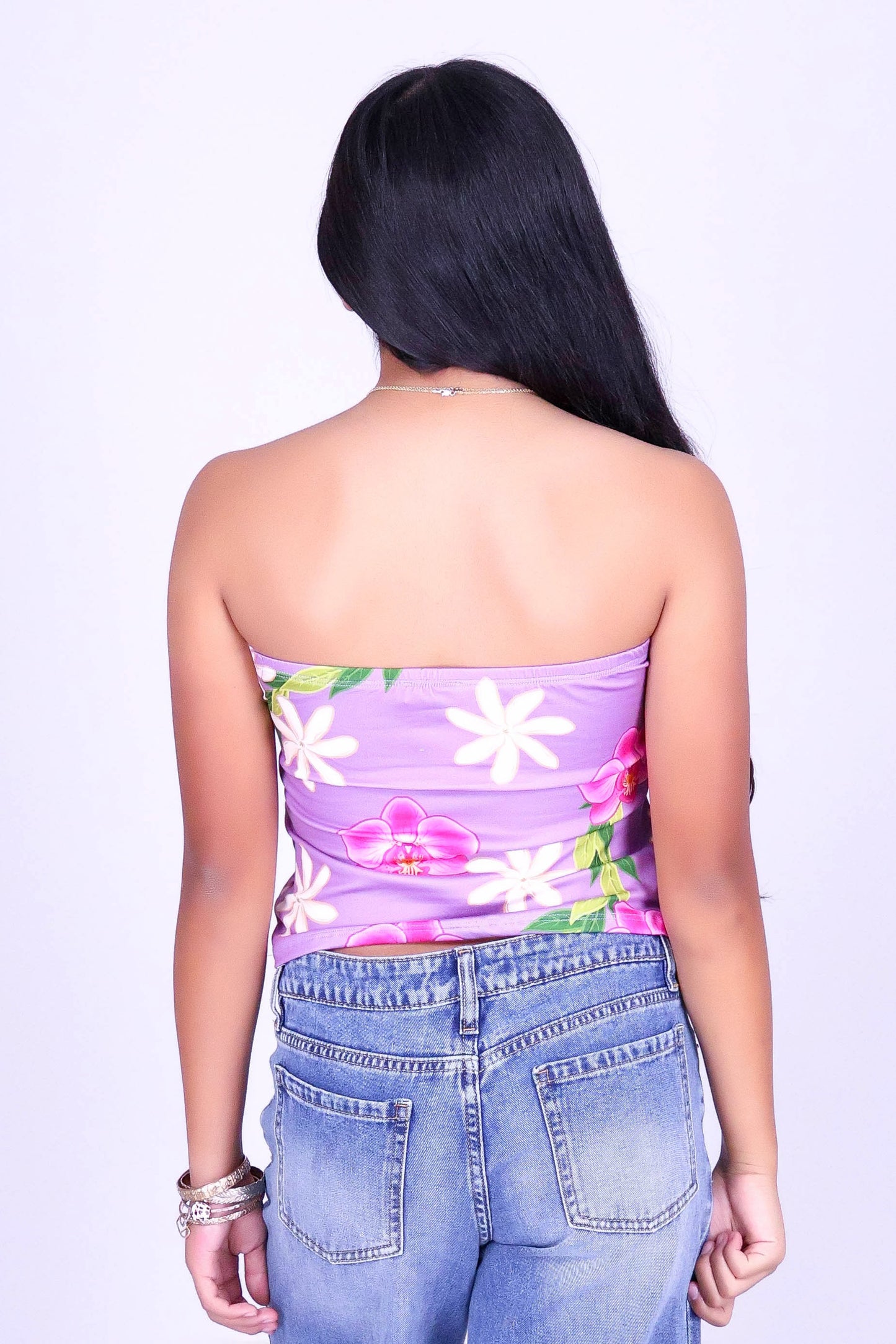 ORCHID TIARE TUBE TOP | KIDS SIZE 2-16