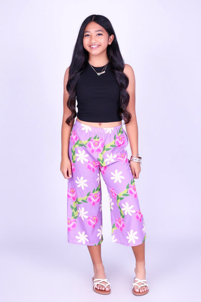 ORCHID TIARE CAPRI'S | KIDS SIZE 2-16