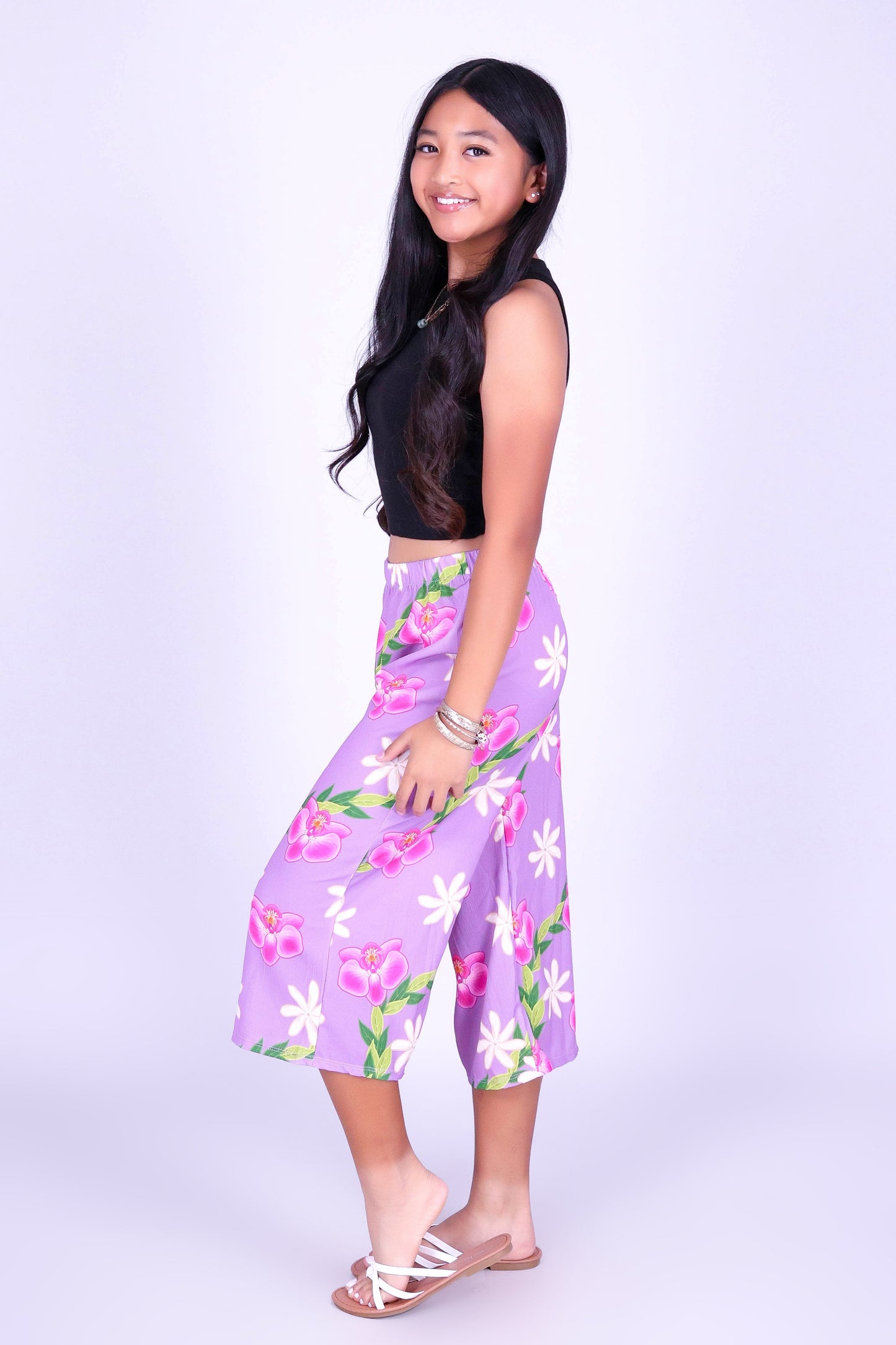 ORCHID TIARE CAPRI'S | KIDS SIZE 2-16