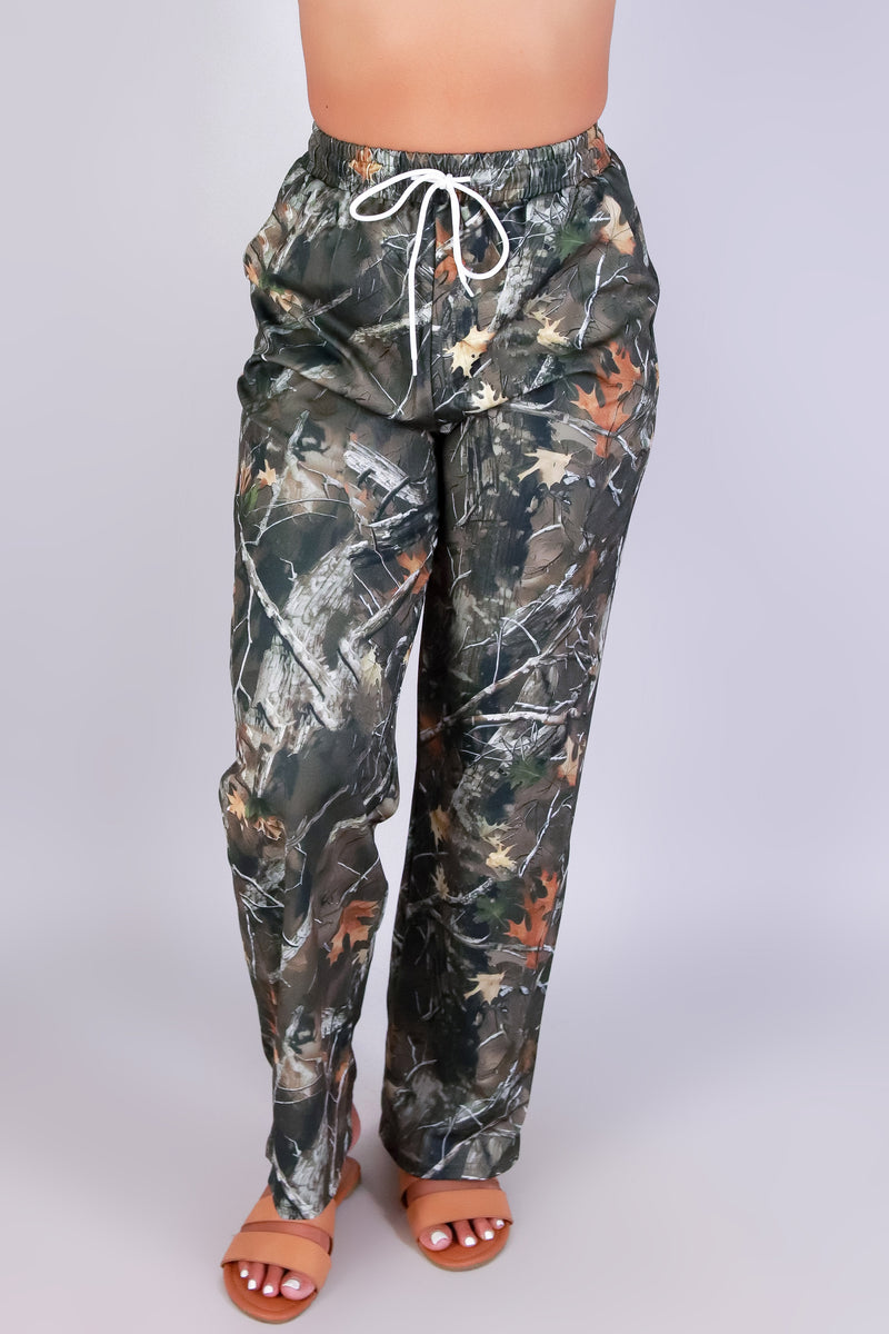 Jeans Warehouse Hawaii - PRINT WOVEN PANTS - BORN TO ROAM HUNTING CAMO PANTS | By GREENWELL PROMOTIONS LTD