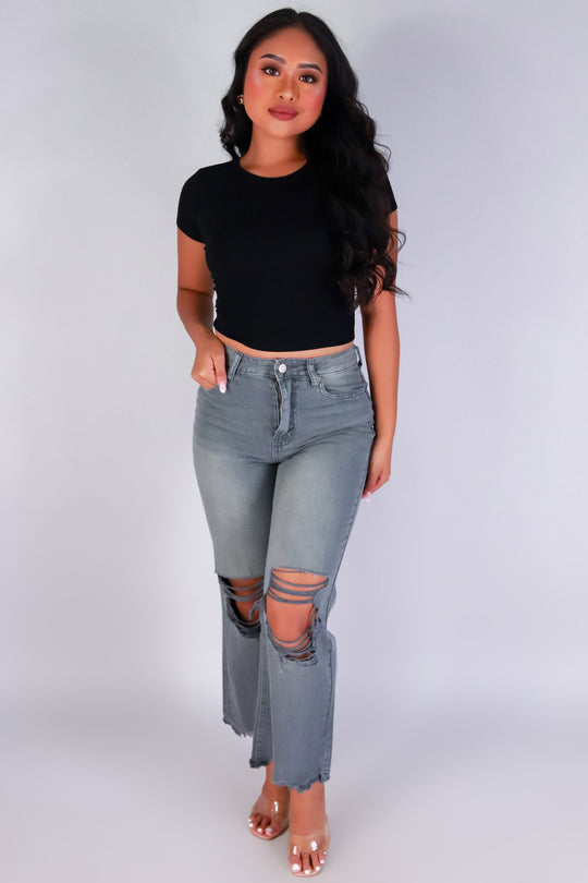 FLARE AFFAIR DENIM CAPRI'S
