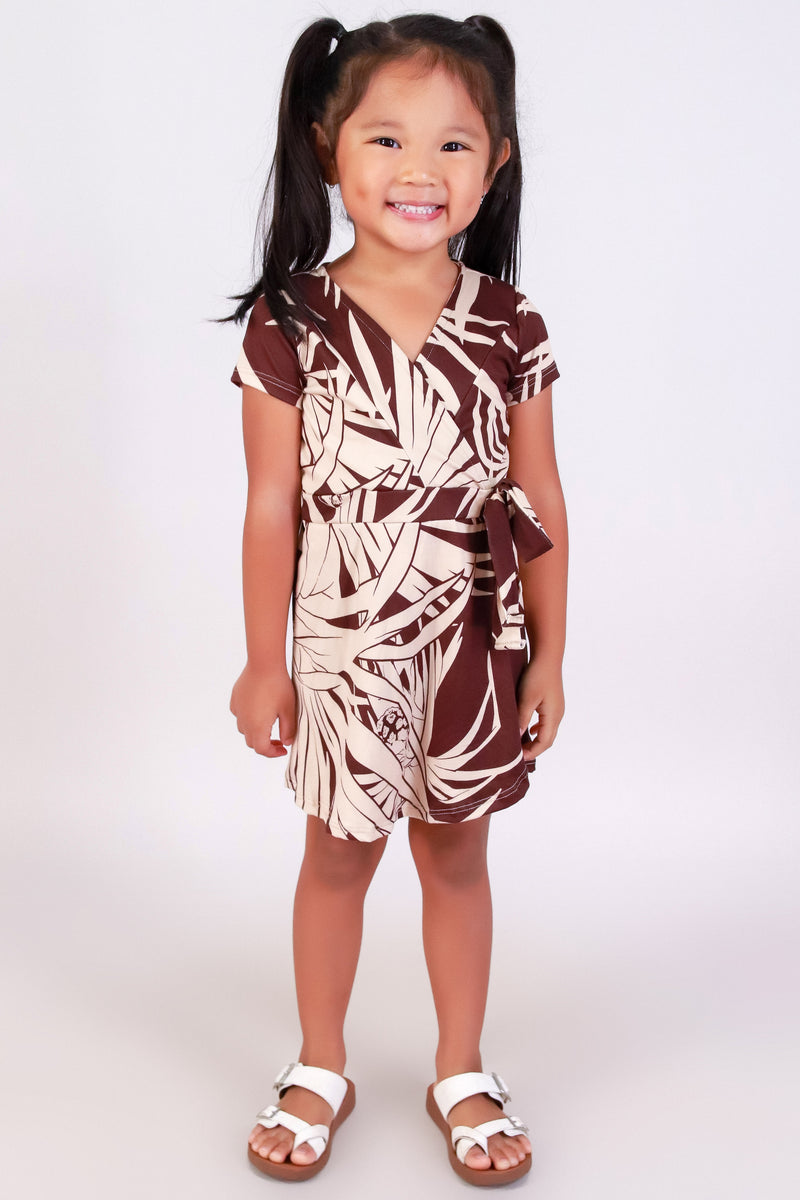 Jeans Warehouse Hawaii - DRESSES 2T-4T - LAUHALA WRAP ROMPER | KIDS SIZE 2T-4T | By LUZ