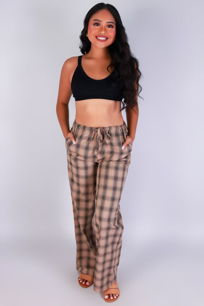 Jeans Warehouse Hawaii - PRINT WOVEN PANTS - CHECKMATE PAJAMA PANTS | By ACTIVE USA