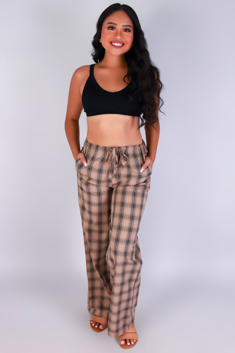 Jeans Warehouse Hawaii - PRINT WOVEN PANTS - CHECKMATE PAJAMA PANTS | By ACTIVE USA