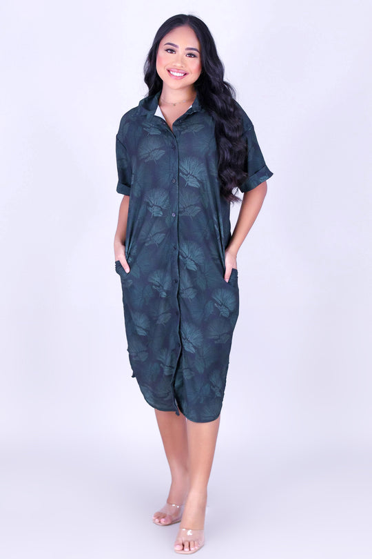 OHIA BUTTON DOWN DRESS