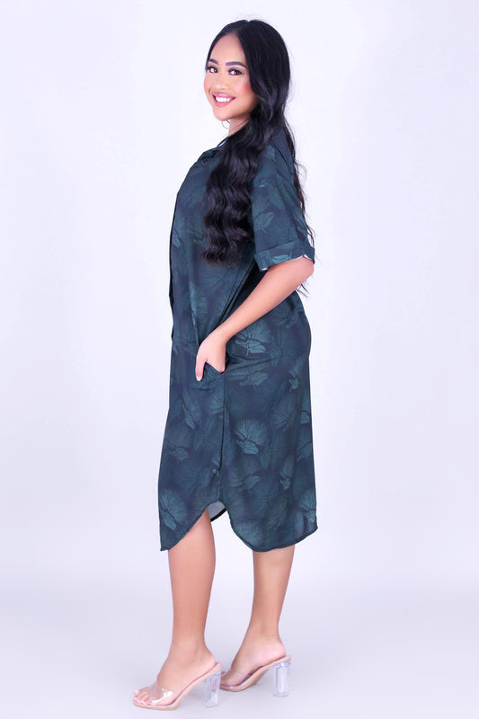 OHIA BUTTON DOWN DRESS