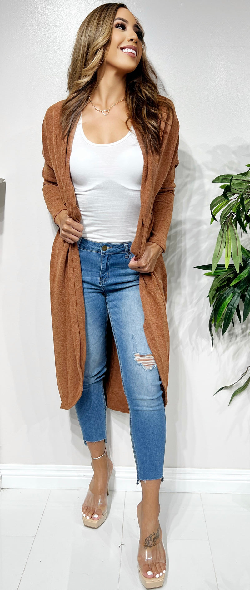 Jeans Warehouse Hawaii - CARDIGANS - LONG SLEEVE DUSTER CARDIGAN | By MABLE