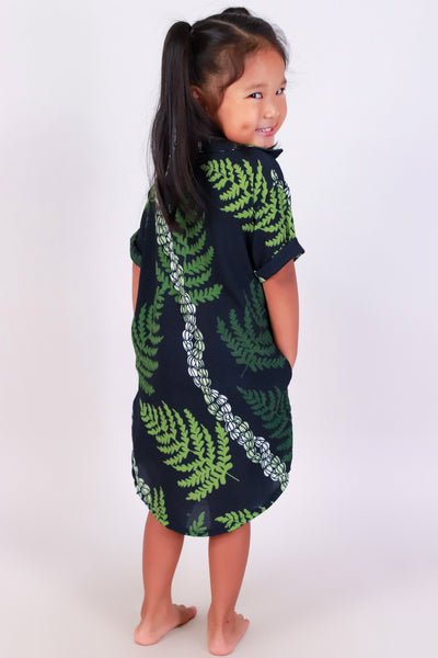Jeans Warehouse Hawaii - DRESSES 2T-4T - PIKAKE PALAPALAI BUTTON UP | KIDS SIZE 2T-4T | By LUZ