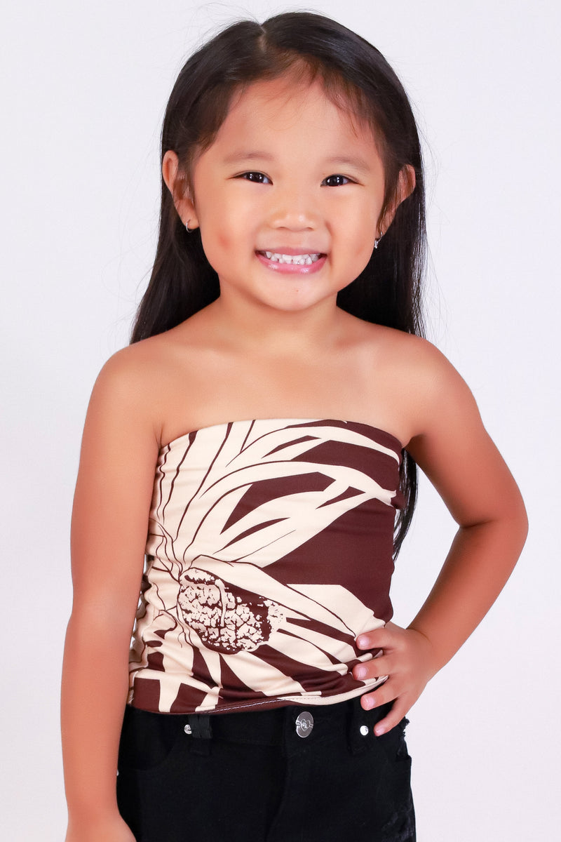 Jeans Warehouse Hawaii - S/S PRINT TOPS 2T-4T - LAUHALA TUBE TOP | KIDS SIZE 2T-4T | By LUZ
