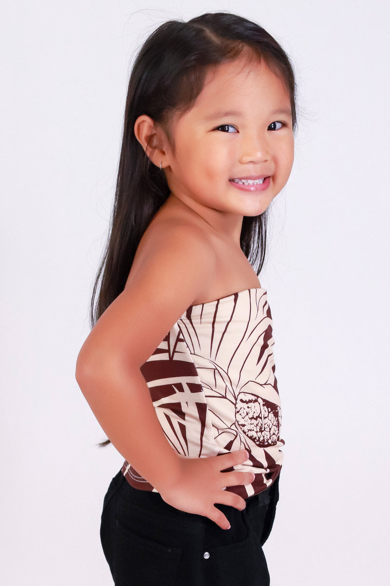 Jeans Warehouse Hawaii - S/S PRINT TOPS 2T-4T - LAUHALA TUBE TOP | KIDS SIZE 2T-4T | By LUZ