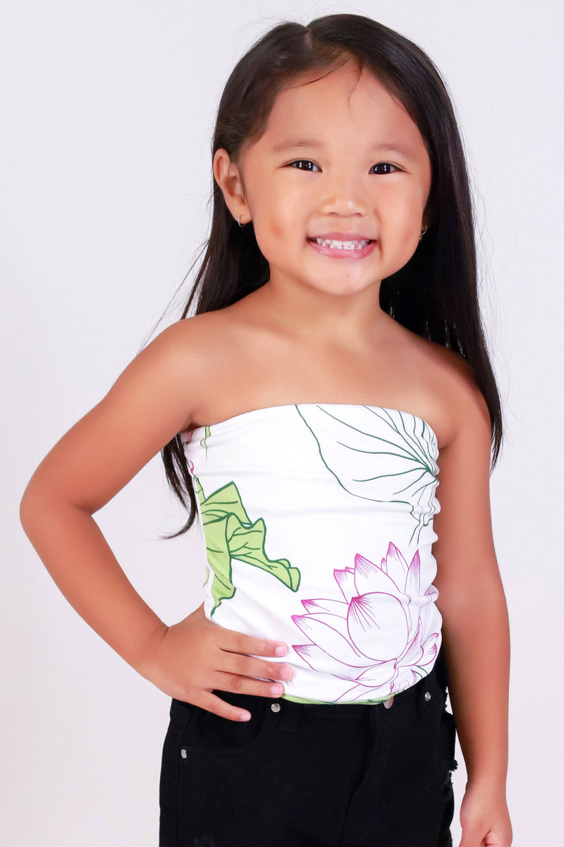Jeans Warehouse Hawaii - S/L PRINT TOPS 2T-4T - WATER LILY TUBE TOP | KIDS SIZE 2T-4T | By LUZ