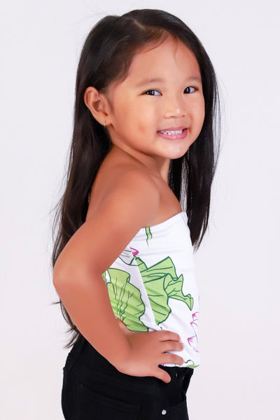 Jeans Warehouse Hawaii - S/L PRINT TOPS 2T-4T - WATER LILY TUBE TOP | KIDS SIZE 2T-4T | By LUZ
