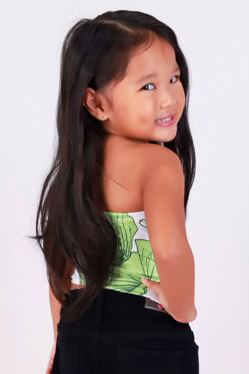 Jeans Warehouse Hawaii - S/L PRINT TOPS 2T-4T - WATER LILY TUBE TOP | KIDS SIZE 2T-4T | By LUZ