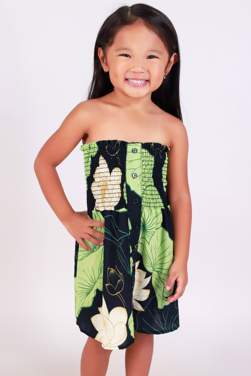 Jeans Warehouse Hawaii - DRESSES 2T-4T - WATER LILY TUBE BABYDOLL DRESS | KIDS SIZE 2T-4T | By LUZ