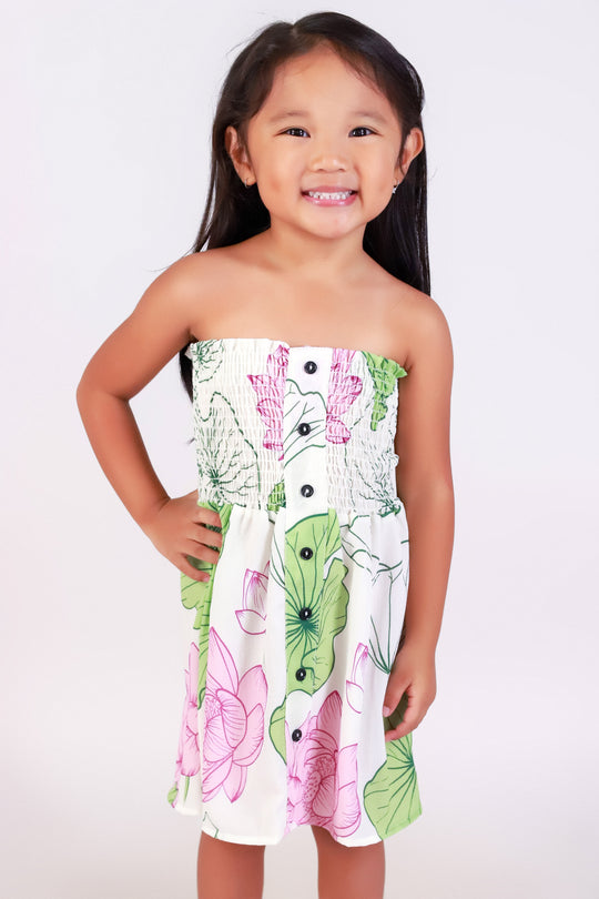 WATER LILY TUBE BABYDOLL DRESS | KIDS SIZE 2T-4T