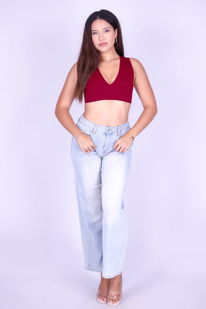 HERE FOR IT CROP TOP