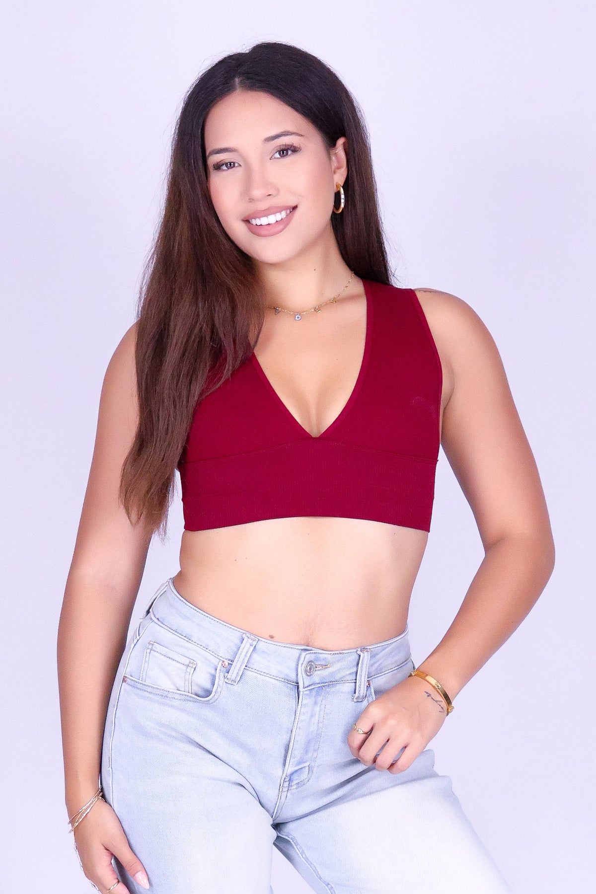 HERE FOR IT CROP TOP
