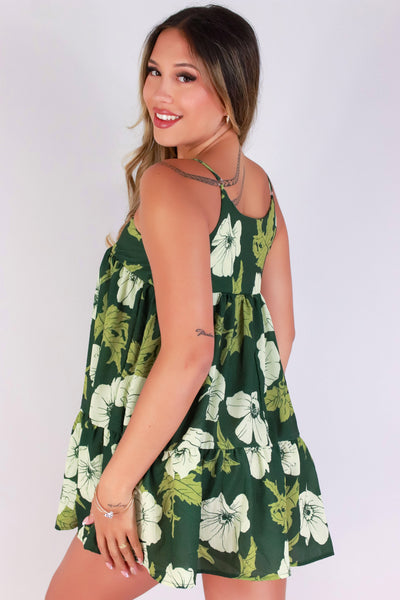 Jeans Warehouse Hawaii - S/L SHORT PRINT DRESSES - PUA KALA TIERED DRESS | By LUZ