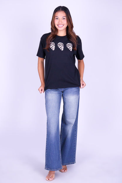 3 HEBREW SHELL OVERSIZED TEE