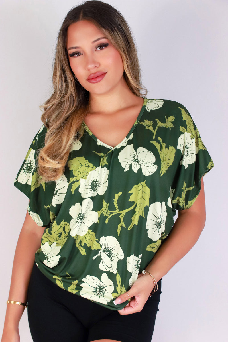 Jeans Warehouse Hawaii - SS PRINT - PUA KALA DOLMAN TOP | By LUZ