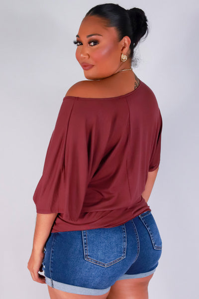Jeans Warehouse Hawaii - PLUS S/S Knit Top - SAIL AWAY DOLMAN TOP | By ADARA