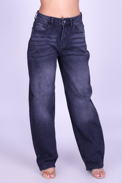 FREE TO BE BAGGY BARREL JEANS