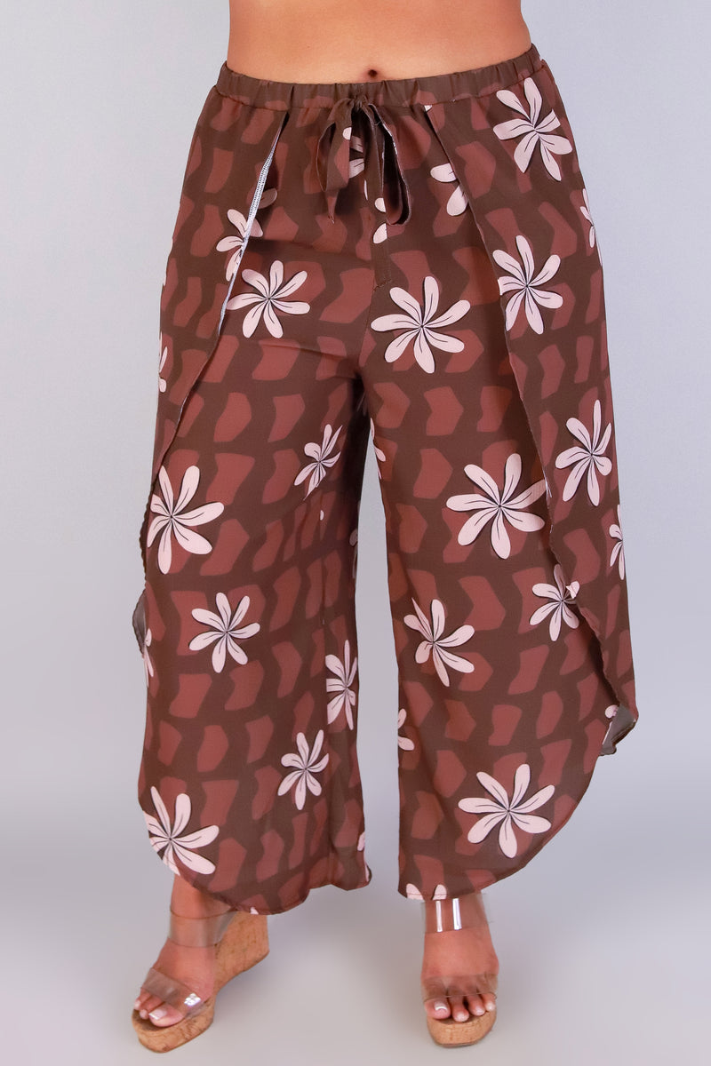 Jeans Warehouse Hawaii - PLUS PRINT WOVEN CAPRI&