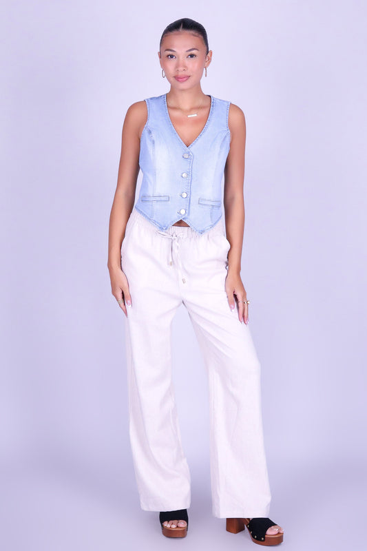 SUNSET WASH DENIM VEST