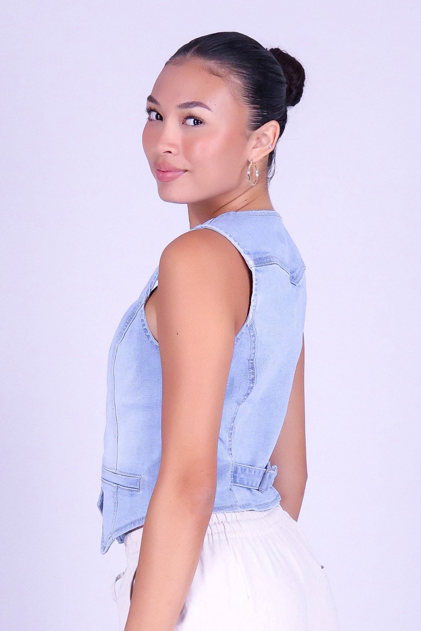 SUNSET WASH DENIM VEST