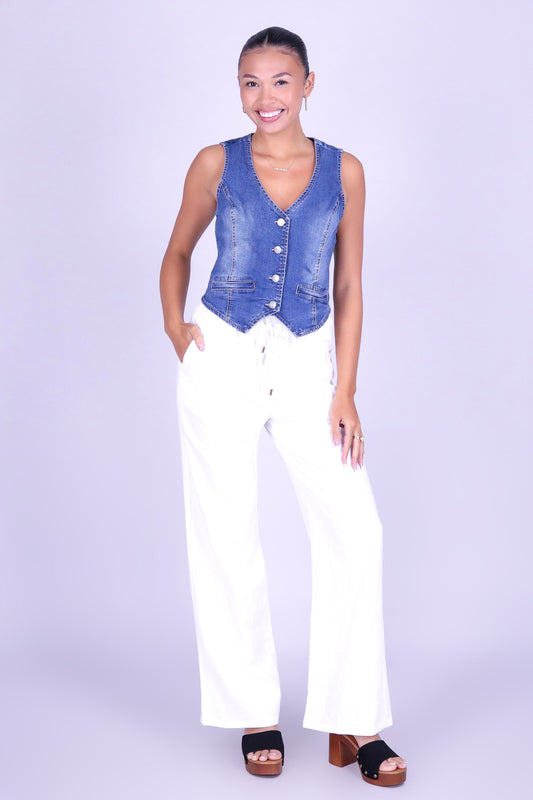 SUNSET WASH DENIM VEST