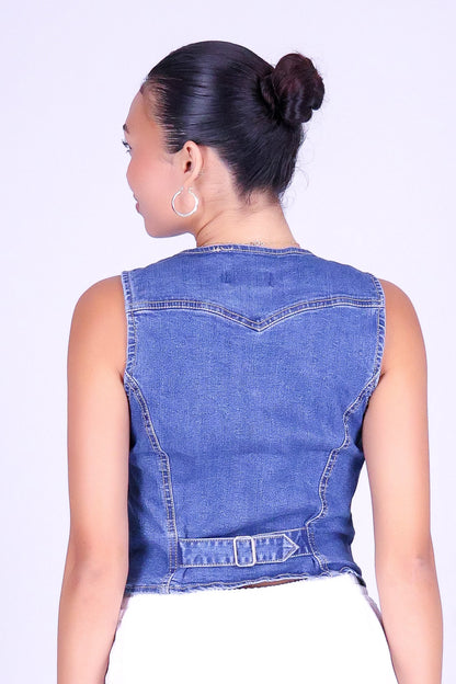SUNSET WASH DENIM VEST