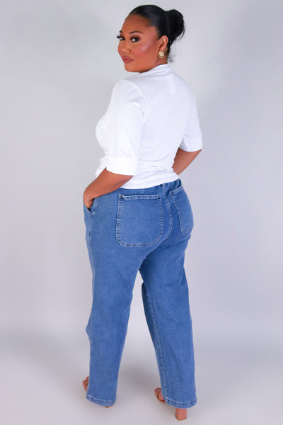 Jeans Warehouse Hawaii - PLUS Denim Jeans - SWEET IN DENIM JEANS | By YMI JEANS