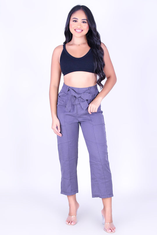 DAISY TIE WAIST PANTS