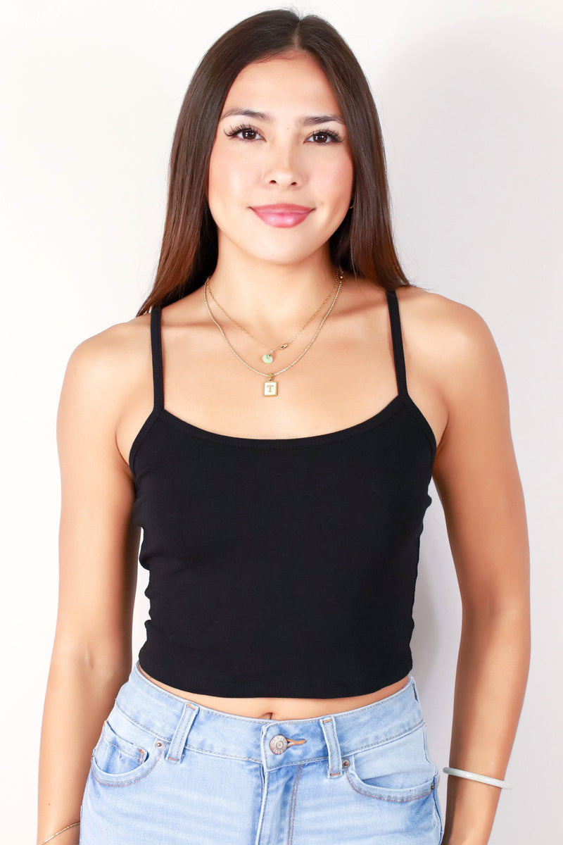 Jeans Warehouse Hawaii - TANK/TUBE SOLID BASIC - CAUGHT IN THE ACT TOP | By CRESCITA APPAREL/SHINE I