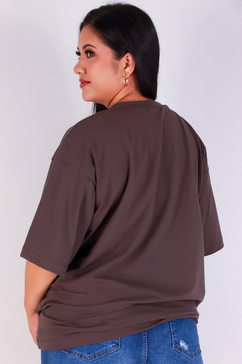 Jeans Warehouse Hawaii - PLUS S/S SCREENS - HAWAII OVERSIZED TEE | By ROCK & ROSE BY CHERIE