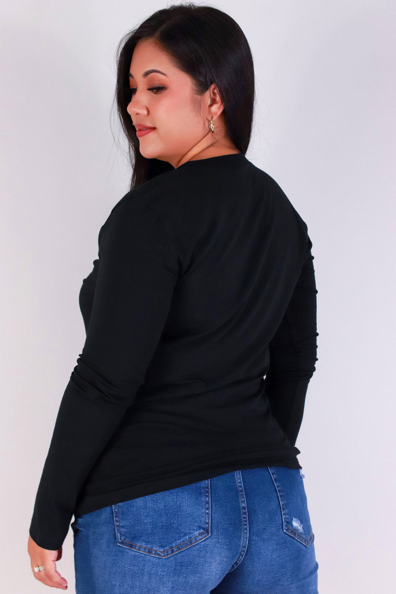 Jeans Warehouse Hawaii - PLUS BASIC LONG SLEEVE TEES - SO CLASSIC LONG SLEEVE TOP | By ROSIO